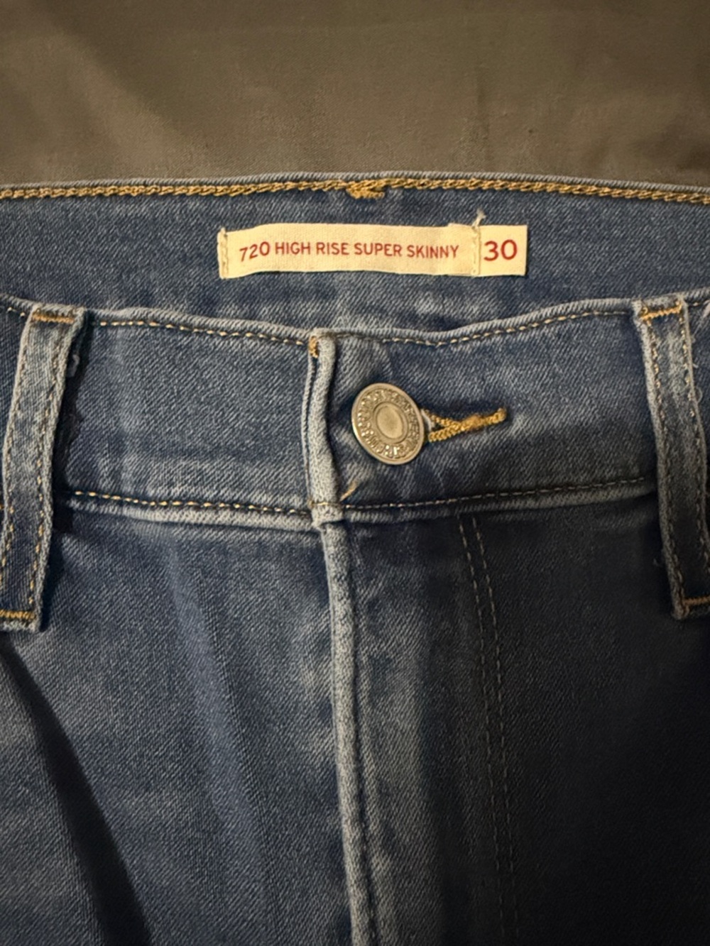 Levi's 720 High Rise Super Skinny Jeans - Blue